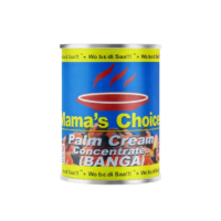 A container of Mama Choice Palm Soup (800g), showcasing its vibrant packaging and product details.
