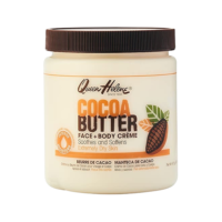 A 425g jar of Queen Helene Cream Cocoa Butter, showcasing its attractive packaging and product details.