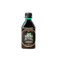 A 200ml bottle of Odogwu Bitters Herbal Drink, featuring its herbal ingredients and distinctive packaging.