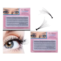 A pack of La Charme Flare Medium Black Eyelashes, showcasing the product design and features.