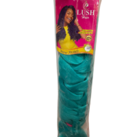 A pack of Lush Hair Extra Light Soft & Shiny extensions, showcasing the glossy texture and luxurious appearance.