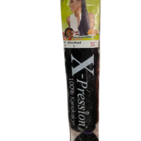 A bundle of X-pression Premium Original Ultra Braid, showcasing its vibrant color and quality.