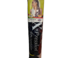 A bundle of X-pression Premium Original Ultra Braid, showcasing its vibrant color and quality.